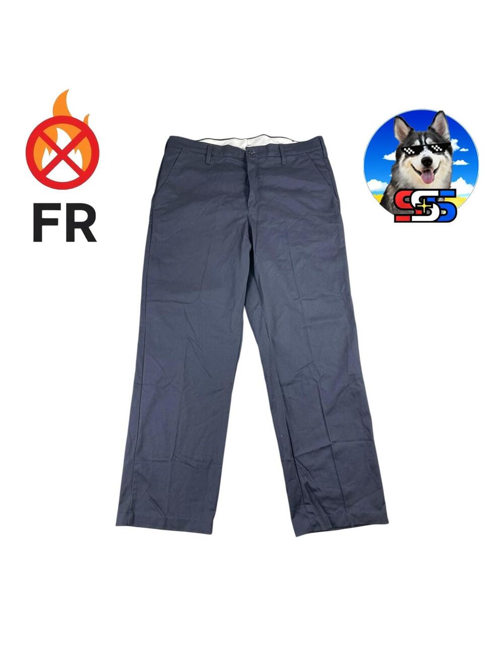 Bulwark Fire Resistant Cotton Twill Pants Navy Blue Men's 40 x 32 Workwear NWOT